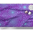 thumbnail image 2 of Soimoi Purple polyester Crepe Fabric Artistic Geometric Printed Craft Fabric by the Yard 52 Inch Wide, 2 of 3