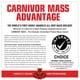 thumbnail image 3 of MuscleMeds CARNIVOR Mass Gainer Beef Protein Isolate Shake, 50 Grams Protein, 125 Grams Carbs, 0 Fat, 0 Sugar, Lactose Free, Cookies & Cream, 6 Pound, 3 of 5