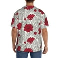thumbnail image 5 of Disketp Men's Hawaiian Leaves Print Shirts Button Down Holiday Beach Shirts-4X-Large, 5 of 7