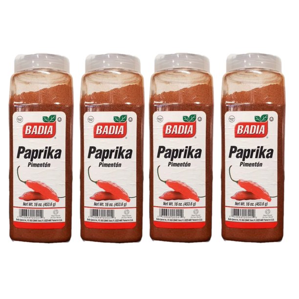 BADIA Paprika Powder, 16oz Pack of 4