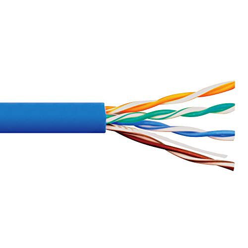 Ethernet Cable with Pull Box 1000 Foot Bulk Cat5e Riser 4 Pair Solid Annealed Bare Copper Unshielded Twisted Pair ETL Listed 24 AWG CMR UTP Green CableWholesale 350 Mhz