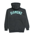 thumbnail image 2 of Diamond Supply Co. Men's Arch Full Zip Hoodie Sweatshirt With Inner Fleece Lining (Small, Heather Charcoal), 2 of 2
