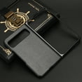 thumbnail image 5 of Feishell Ultra Thin Case Compatible with Google Pixel Fold 2023,Durable PU Leather Hard PC Shell Shockproof Scratch Resistant Slim Lightweight Phone Case,Black, 5 of 6