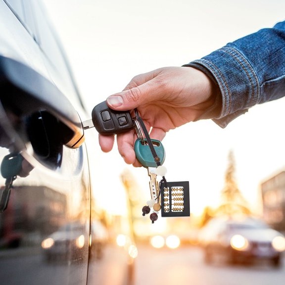GOOHOCHY  Chinese Abacus Keychain Aesthetic Car Decoration Vintage Pendant Man Black