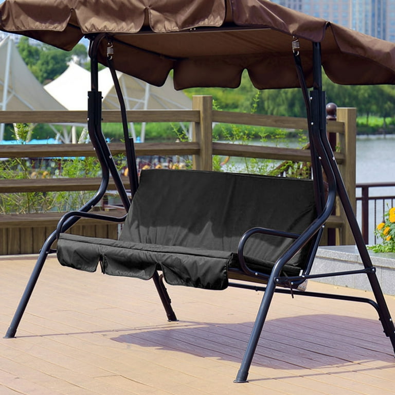 Cojin de Columpio NIMOA Columpio para Exteriores Silla de 3 Asientos cojin Impermeable de Repuesto para Patio jardin Negro Walmart