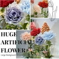 thumbnail image 2 of Louis Garden 6.56’ High 60cm Electric Silk Artificial Flower Backdrop Flowers for Decoration, Blue, 2 of 7