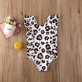 thumbnail image 3 of Kiapeise Baby Girl One-piece Swimsuit Leopard Print Sleeveless Ruffles Swimwear, 3 of 6