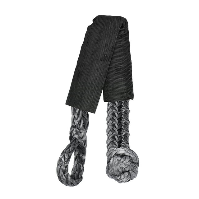 Yeacher 17T Practical Car Flexible Synthetic Soft Shackle Trailer Pull Towing Rope Winch Straps For