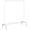 White, variant on Clothes Rack Metal Clothing Rack with Bottom Shelf Garment Rack for Hanging Clothes Shirts Jeans and Coats White