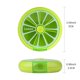 thumbnail image 5 of Creativo portátil mini 7 días semanal forma circular giratorio lindo estilo fruta pastillero caja (limón), 5 of 5