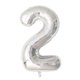 thumbnail image 1 of Números 2: conjunto combinado de globos con cabeza de animal, tema animal, cumpleaños para niños, números de fiesta de baño, globos de papel de aluminio Rojo Verde, 1 of 5