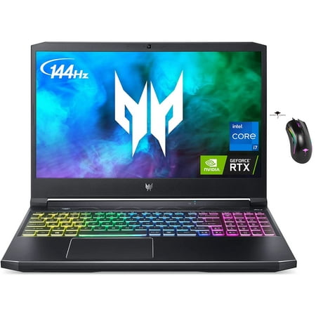 acer Predator Helios 300 Gaming Laptop, 8-core Intel i7-11800H(up to 4.6GHz), NVIDIA GeForce RTX 3060, 15.6" FHD 144Hz 3ms IPS Display, 16GB RAM 512GB SSD+1TB HDD, Killer WiFi6 RGB Keyboard