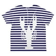 thumbnail image 2 of Lobster Navy Nautical Stripes All Over Toddler T Shirt Multi 2T, 2 of 2