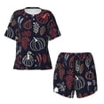 thumbnail image 2 of Yiaed Thanksgiving Print Short Sleeve Pajama Sets for Women Casual Crew Neck 2 Piece Lounge Sets Women's Short-Sleeved Pajama-X-Large, 2 of 5