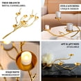 thumbnail image 4 of Efavormart 3ft Gold Metal Tree Branch Candelabra Mercury Votive Candle Holders, Twig Branch Candle Stand, 4 of 11