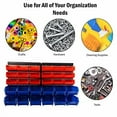 thumbnail image 3 of Storage Drawers-30 Compartment Wall Mount Organizer Bins- Easy Access Compartments for Hardware, Nails, Screws, Beads, Jewelry, and More by Stalwart, 3 of 11