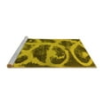 thumbnail image 2 of Ahgly Company Machine Washable Indoor Round Persian Yellow Bohemian Area Rugs, 8' Round, 2 of 4