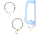 thumbnail image 1 of 2PCS Stainless Steel 26 Letters Charm 26 Initial Cup Accessories Pearl Cup Handle Charm Lobster Clasp Chain, 1 of 3