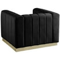 thumbnail image 3 of Meridian Furniture Marlon Black Velvet Chair, 3 of 5