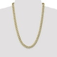 thumbnail image 2 of 14K Yellow Gold 8.0mm Semi-Solid Curb Link Chain 20 Inch, 2 of 5