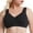 Black, variant on Women Wireless Solid Bra Lace Summer Bra Comfortable Support for Plus Size and Mature Figures 80 Beige