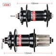 thumbnail image 6 of Novatec Bicycle Hubs D041SB D042SB Steel Freehub MTB Bike Hub Disc Brake Cassette Hub 28/32/36 Holes HG SX 8-12 Speed, 6 of 8
