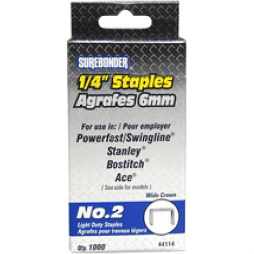 Distressed Packaging 1000 Count Box Powerfast 5/16" Light Duty Staples 36115 