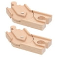 thumbnail image 4 of 2 uds., juguete de vía de tren de madera para niños, juguete de vía de tren DIY, juguete para niños, 4 of 8