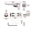thumbnail image 2 of Silver GP Bevel Front Set Foot Peg Kawasaki Ninja Rider Main Step Footrest Bar, 2 of 3