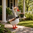 thumbnail image 2 of AZXY Porch Goose Outfit, Fits 23 Inch Porch Goose Statue, Goose Costume, Goose Clothes for Cement Plastic Goose, Duck Goose Clothing, Outdoor Sculpture Decor for Yard Patio Front Porch Garden, 2 of 8