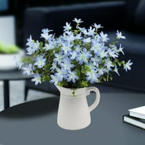 Isvgxsz 6 Pcs Artificial Daisy Flowers Silk Flower Outdoor UV Resistant Artificial Wildflowers for Decoration Bulk Faux Flowers for Vase Floral Arrangements Home Table Centerpieces Indoor Garden