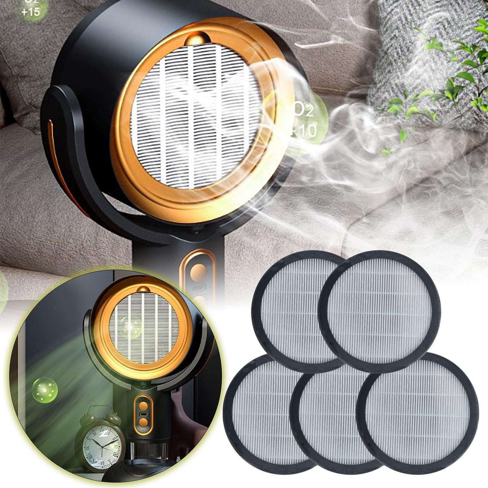 HEPA Tabletop Range Hood Filter, 5 Pieces - High-Efficiency Oil Filtration, Easy to Replace for Kitchens