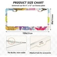 thumbnail image 3 of Coolnut Colorful Starfish 2 Holes Car License Plate Frames 2PCS, Car License Plate Holder with Screw Caps Cover Set Automotive Exterior Parts Decoration for US Vehicles, 3 of 7