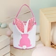 thumbnail image 4 of Cesta de Pascua, cesta de huevos de Pascua Adorable con Orejas de conejo iluminadas, decoración de Pascua, exquisita bolsa de , bolsa de Rosa, 4 of 8