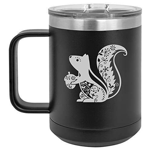 15 oz Tumbler Coffee Mug Travel Cup With Handle & Lid