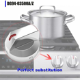 4PCS DG9403500A/Z,DG9403500U for Kitchen Oven Burner Top Stove Knob