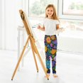 thumbnail image 6 of Girl's Legging Full-Length Colorful Print Tights For Dance Gym Everyday Wear Hand-drawn Style, 6 of 8