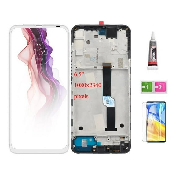 Lcd Screen With Frame for Moto One Fusion Plus