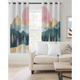 thumbnail image 2 of Mountain Tree Blackout Curtains for Bedroom Living Room Darkening Curtains 90 Inch Green Forest Sun Landscape Minimalist Black Out Window Curtain Privacy Window Treatment Grommet Drapes 52"x90"x2, 2 of 9