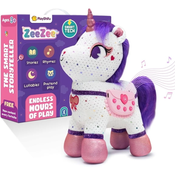 PlayShifu ZeeZee The Smart Story Teller - Singing & Talking Unicorn Friend