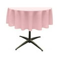 thumbnail image 1 of LA Linen TCpop51R-PinkLgtP37 Nappe en Popeline de Polyester, Rose Clair - 51 Po. Rond, 1 of 1