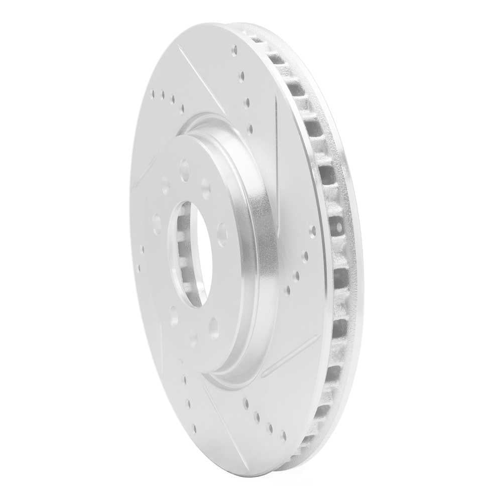 Dynamic Friction Company 631-53005R DFC Brake Rotor - Drilled And Slotted - Silver