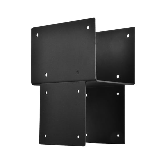 6"x 6" Post Cap Tie Rod Brackets,Heavy Duty Wood Beam Tie Rod Brackets, for Supporting Outdoor Pergolas, Gazebos, Decks and Porches,4 Pcs