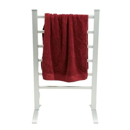Heated Stainless Steel Range - Mind Reader Electric Heated Clothing Rack, 100 Watt Stainless Steel Portable Stand Alone, Towel Stand Dryer, Airer, Warmer, Silver
