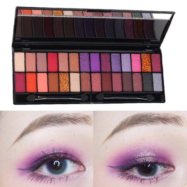 de de Ojos / 28 Colores / Pigmentado / a Prueba de Sudor Impermeable Polvo para Cosméticos de Ojos de Larga Duración - 03 Salvador Dali Paleta de sombras de ojos