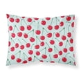 thumbnail image 1 of Cerises sur Taie d'Oreiller Standard en Tissu Bleu, 1 of 1