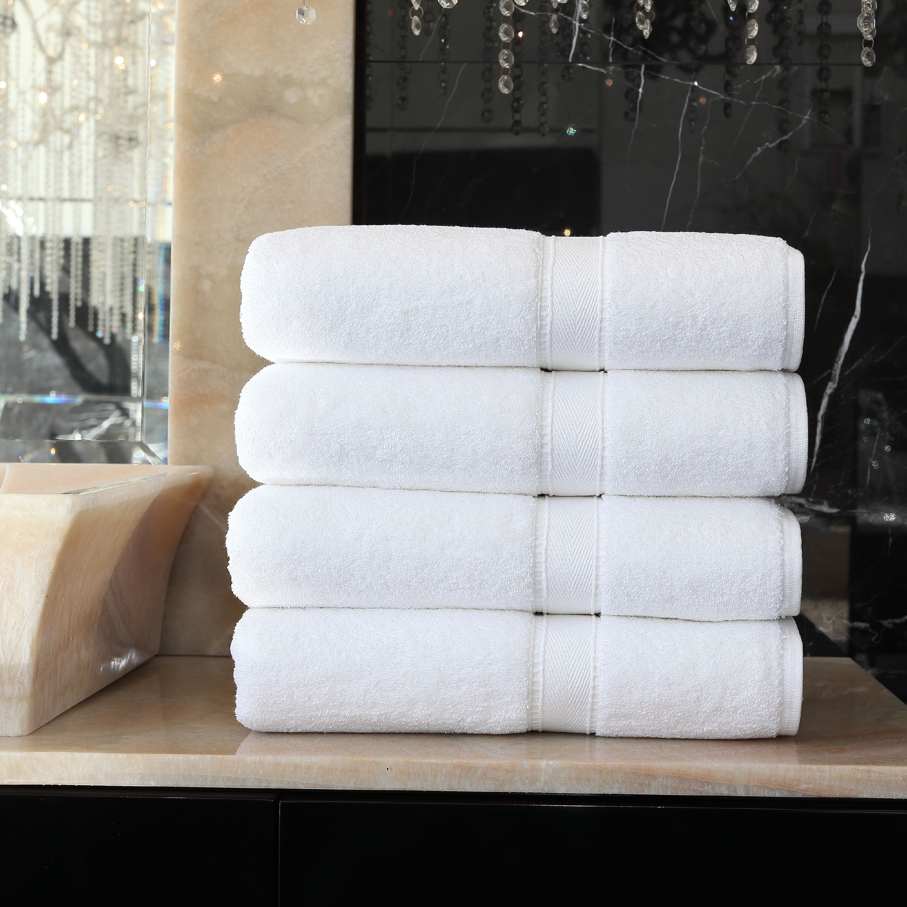 Linum Home Textiles Terry Bath Towels (Set of 4)