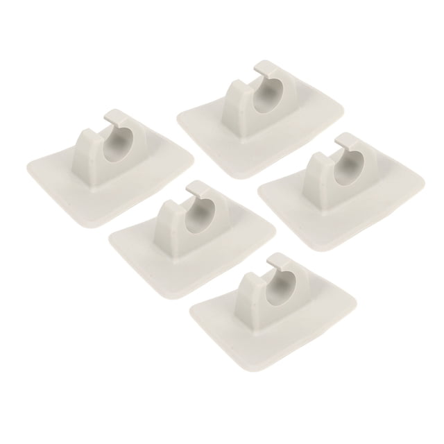 Inflatable Boat Paddle Holder Clip, Lightweight 5pcs Rowing Pole Paddle Clips For Canoes Black,Grey