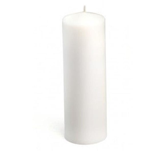 CPZ-047-12 3 x 9 in. White Pillar Candles -12pcs-Case - Bulk