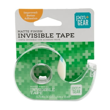 Pen + Gear Invisible Stationery Tape, .75 in. x 36 yd., Clear Matte Finish